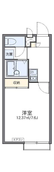 レオパレスYYグレース西脇の間取り画像