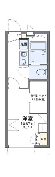 レオパレス堀田の間取り画像