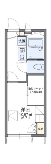 レオパレス堀田の間取り画像