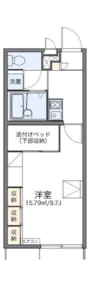 レオパレスグランプラージュの間取り画像
