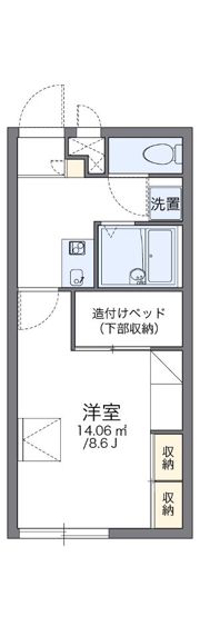 レオパレス三田ウチダ2号館の間取り画像