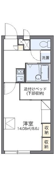 レオパレスくらのまちの間取り画像