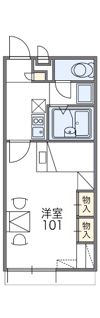 レオパレスマロンモーレーの間取り画像
