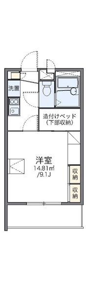 レオパレス多田2の間取り画像