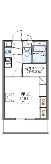 レオパレス多田2の間取り画像