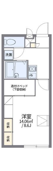 レオパレスヴィラ東加古川の間取り画像