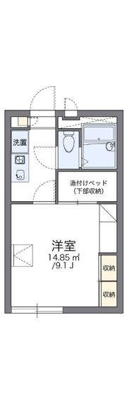 レオパレスNaturallyⅡの間取り画像
