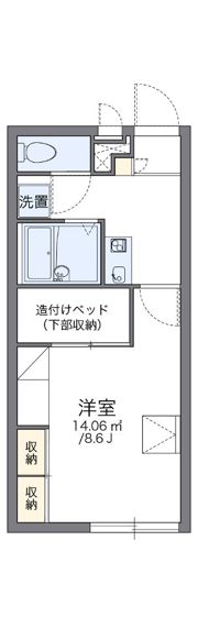 レオパレスユニコム弐番館の間取り画像