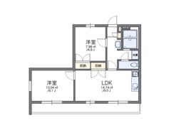 レオパレス翼Ⅲの間取り画像