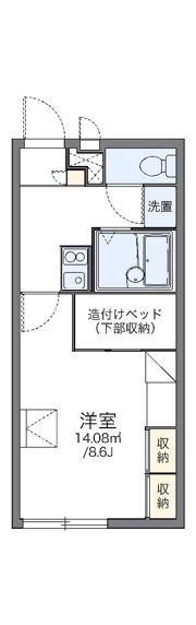 レオパレスベネチア館Ⅱの間取り画像