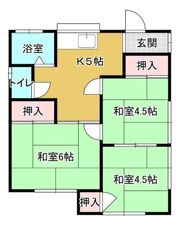 内田本町ハウス 2号棟の間取り画像