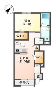 ルミエールドゥースの間取り画像