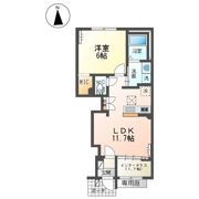仮）館林市城町新築アパートの間取り画像