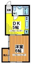 ヴィラ長月の間取り画像