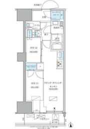 パークアクシス品川天王洲アイルの間取り画像