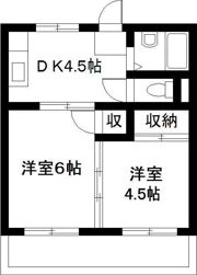 恒南コーポの間取り画像
