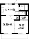 恒南コーポの間取り画像