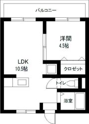 恒南コーポの間取り画像