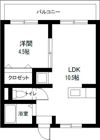 恒南コーポの間取り画像