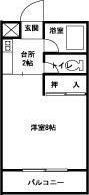 サンシャインハイツBの間取り画像