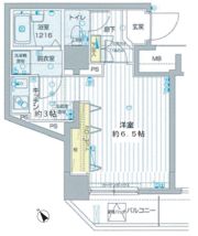 フォレシティ六本木の間取り画像