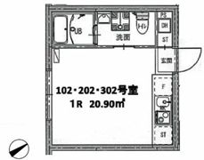 ディアマンテ糀谷の間取り画像