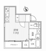 T’s Cuore穴守稲荷の間取り画像