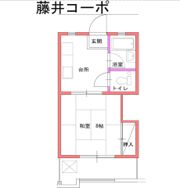 藤井コーポの間取り画像
