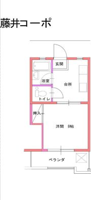 藤井コーポの間取り画像