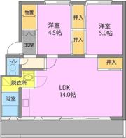 サルヴァトーレ大橋1号棟の間取り画像