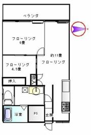 戸山ハイツの間取り画像