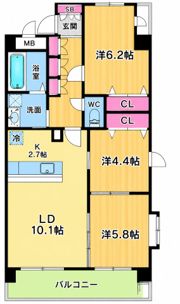 アーベイン永楽の間取り画像