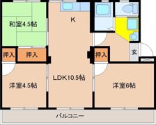 金丸マンションの間取り画像