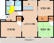 金丸マンションの間取り画像