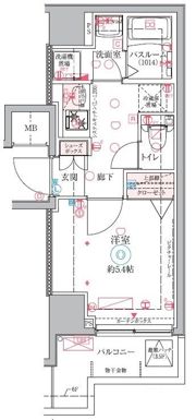 クレヴィスタ大井町の間取り画像