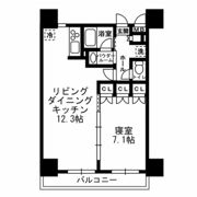 レジディア月島Ⅲの間取り画像