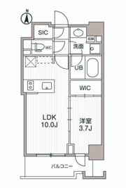 シーズンフラッツ両国サウスの間取り画像