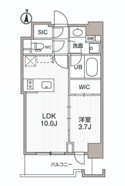 シーズンフラッツ両国サウスの間取り画像