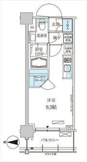 パークアクシス菊川ステーションゲートの間取り画像