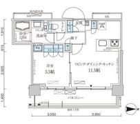 パークアクシス菊川ステーションゲートの間取り画像