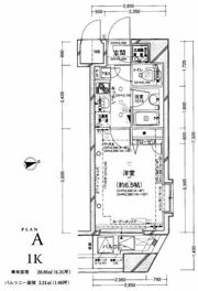パレステュディオ市谷仲之町の間取り画像
