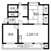 レオパレスIの間取り画像