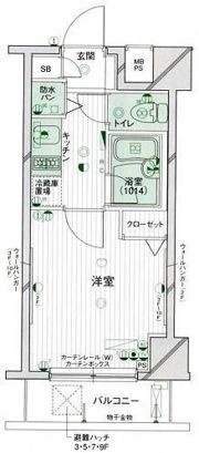 パークウェル早稲田弐番館の間取り画像