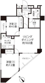 アムフラット蔵前ステーションフロントの間取り画像