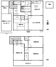 久下貸家の間取り画像