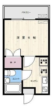 高坂第1コーポの間取り画像