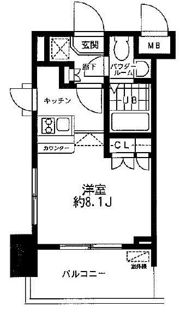 レジディア大森東の間取り画像