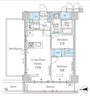 パークアクシス新宿西落合の間取り画像