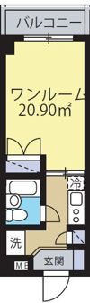 ハナブサマンションの間取り画像