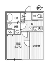 T's Cuore MUSE落合の間取り画像
